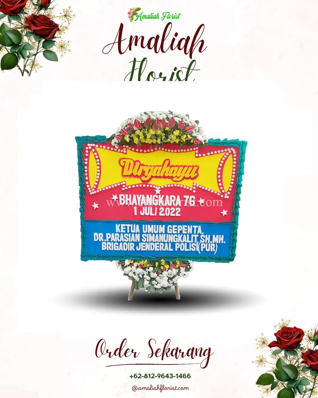 Papan Bunga HUT Ulang Tahun Kasunyatan